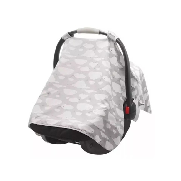 Go by Goldbug Car Seat Canopy Cover UPF 50+ Protection (Gray w/Clouds) - Picture 1 of 7